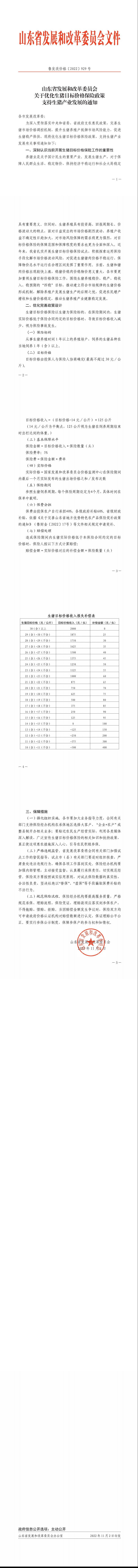 26关于优化生猪目标价格保险政策支持生猪产业发展的通知（鲁发改价格（2022）929号）.jpeg